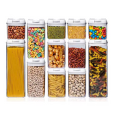 12 Pcs Acrylic Storage Jar Containers