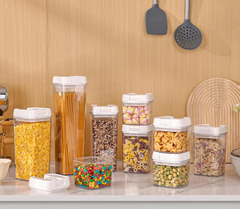 9 Pcs Acrylic Storage Jar Containers