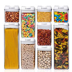 9 Pcs Acrylic Storage Jar Containers