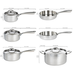 Harlow Stainless Steel Cookware Set | 10 Pieces