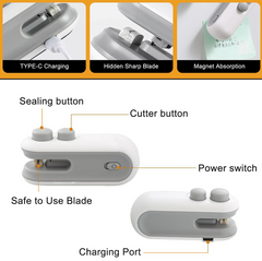 2 in 1 Rechargable Portable Sealer