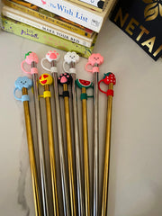 Cute Straw Toppers