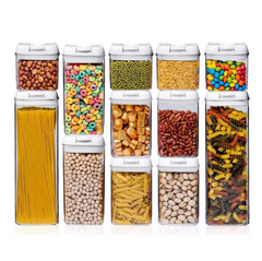 12 Pcs Acrylic Storage Jar Containers