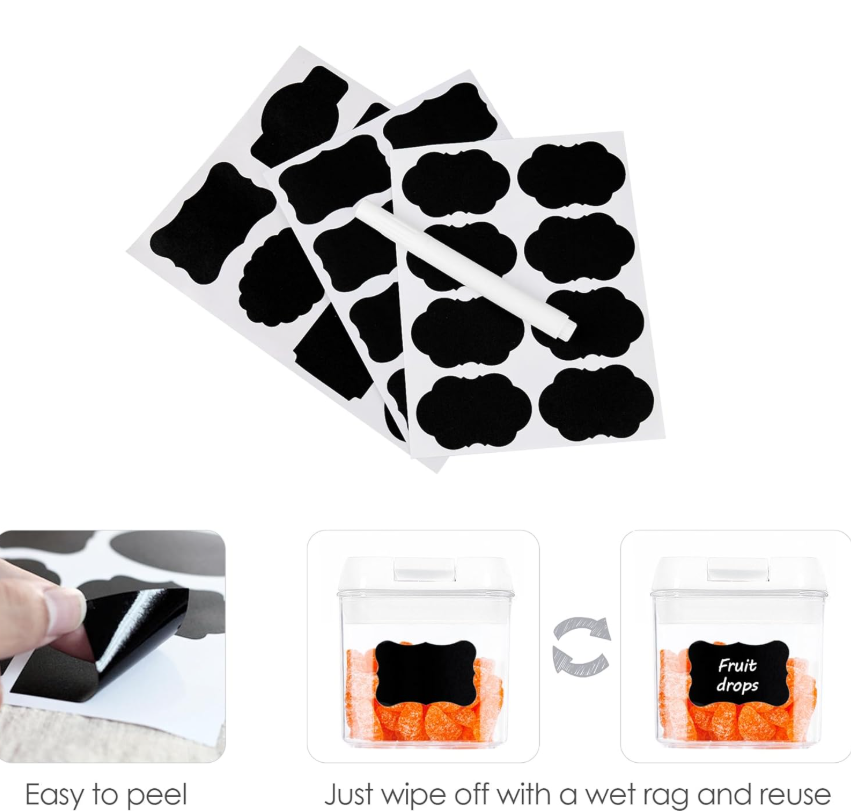 12 Pcs Acrylic Storage Jar Containers