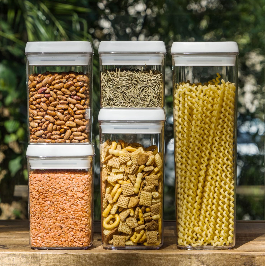 5 Pcs Acrylic Storage Jar Containers