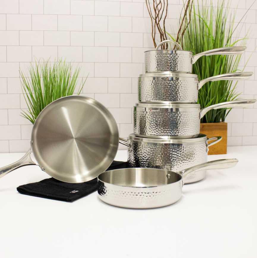 Harlow Stainless Steel Cookware Set | 10 Pieces
