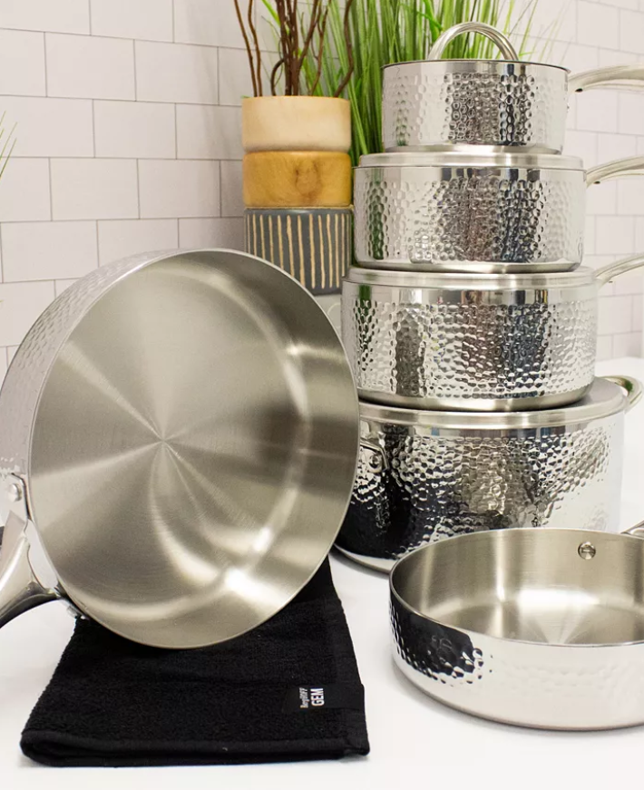 Harlow Stainless Steel Cookware Set | 10 Pieces