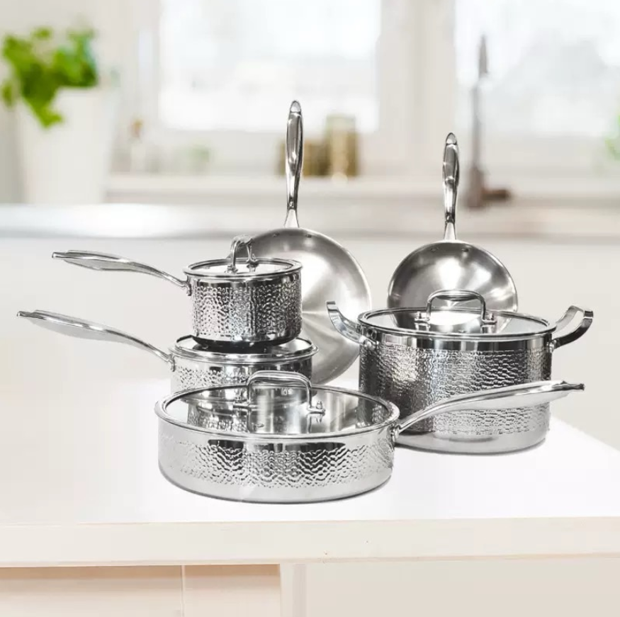 Harlow Stainless Steel Cookware Set | 10 Pieces