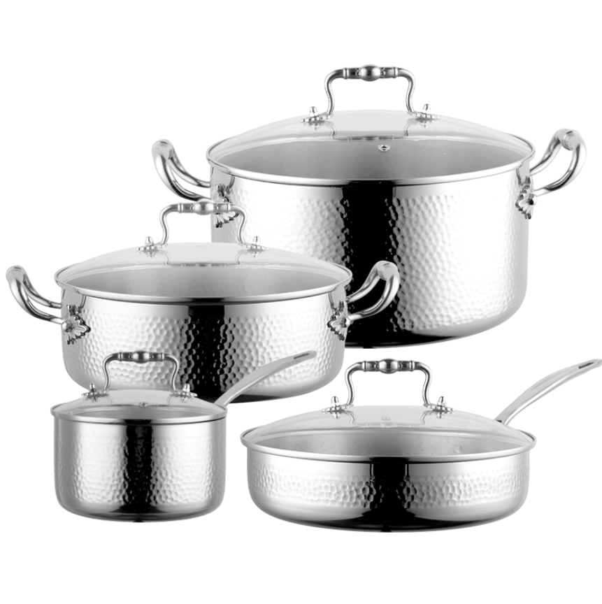 Maple Stainless Steel Cookware Set | 8 Pcs