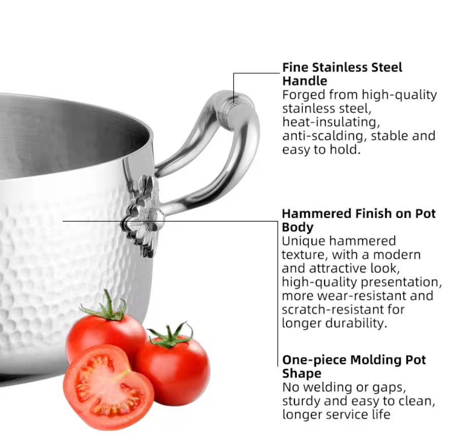 Maple Stainless Steel Cookware Set | 8 Pcs