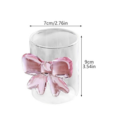 Pink Bow Glass