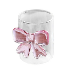 Pink Bow Glass