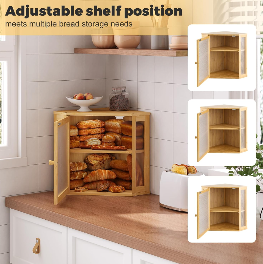 Corner Bread Display Corner Bread Box – Netai