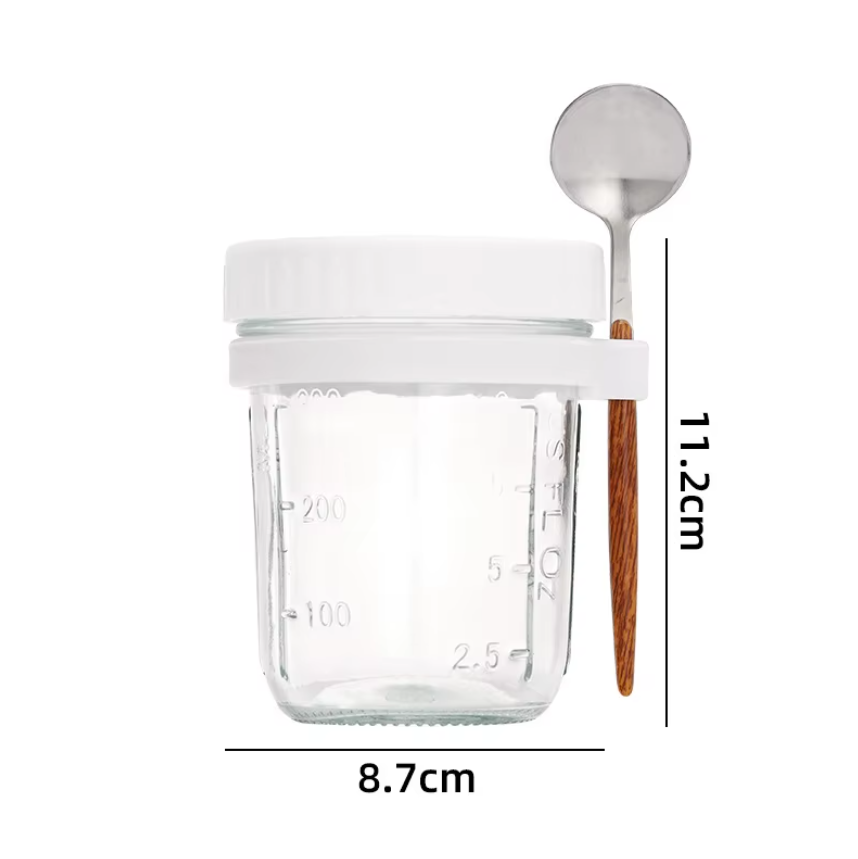 Overnight Oats Glass Jar | Pack of 4