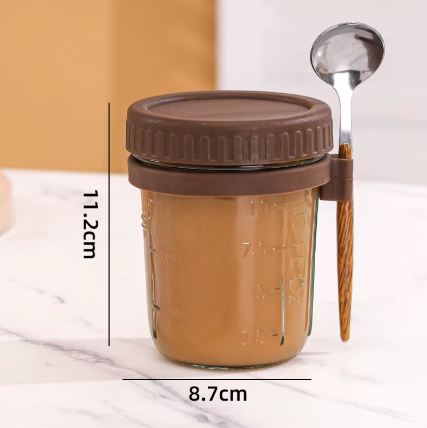 Overnight Oats Glass Jar | Pack of 4