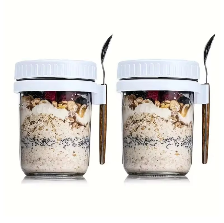 Overnight Oats Glass Jar | Pack of 4
