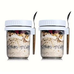 Overnight Oats Glass Jar | Pack of 4