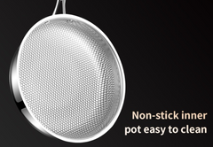 Pearl Hammered Pan | Stainless Steel Skillet